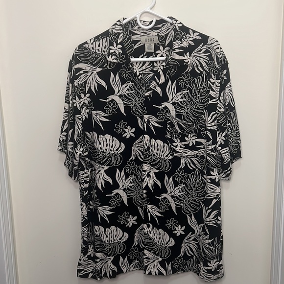 Hunt Club Men Hawaiian Button Down Shirt Size Large - Picture 4 of 6